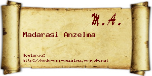 Madarasi Anzelma névjegykártya